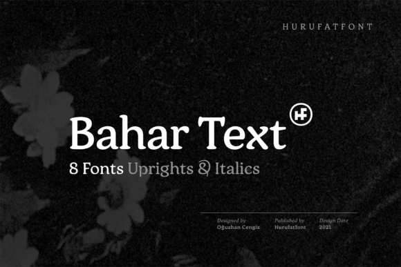 Bahar Text: A Bold, Cool Display Font for Modern Design