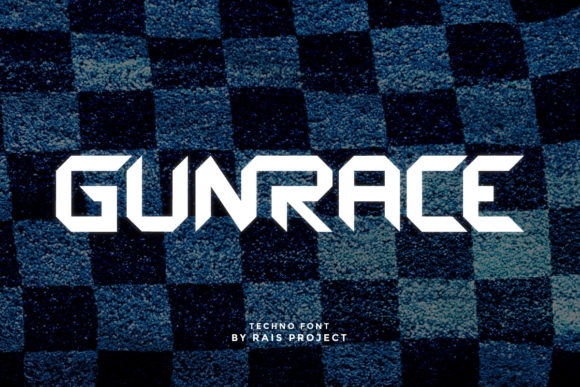 Gunrace Font Review: A Bold, Robotic Display Typeface for High-Impact Design