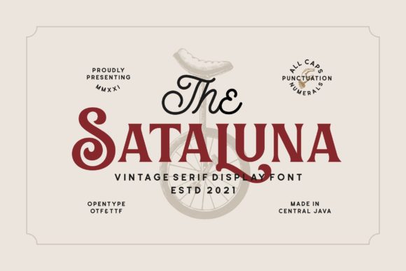Sataluna: Elevate Your Designs with Bold Vintage Charm