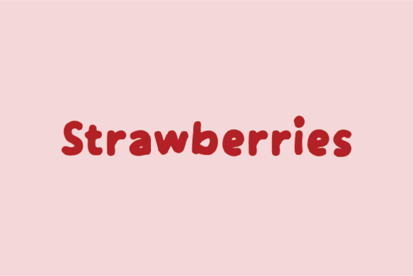 Strawberries: The Cool, Casual Display Font for Standout Projects